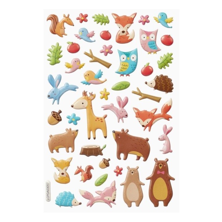 (3452247)SOFTY Stickers Bosdieren II