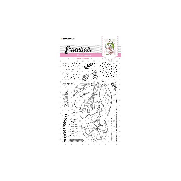 (SL-ES-STAMP154)Studio light SL Clear stamp Angel's Trumpet Essentials nr.154