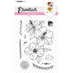 (SL-ES-STAMP157)Studio light SL Clear stamp Hibiscus Essentials nr.157