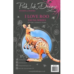 (PI165)Pink Ink Designs I Love Roo A5 Clear Stamp