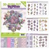 (3DPO10033)3D Push Out book 33 - Purple Flowers