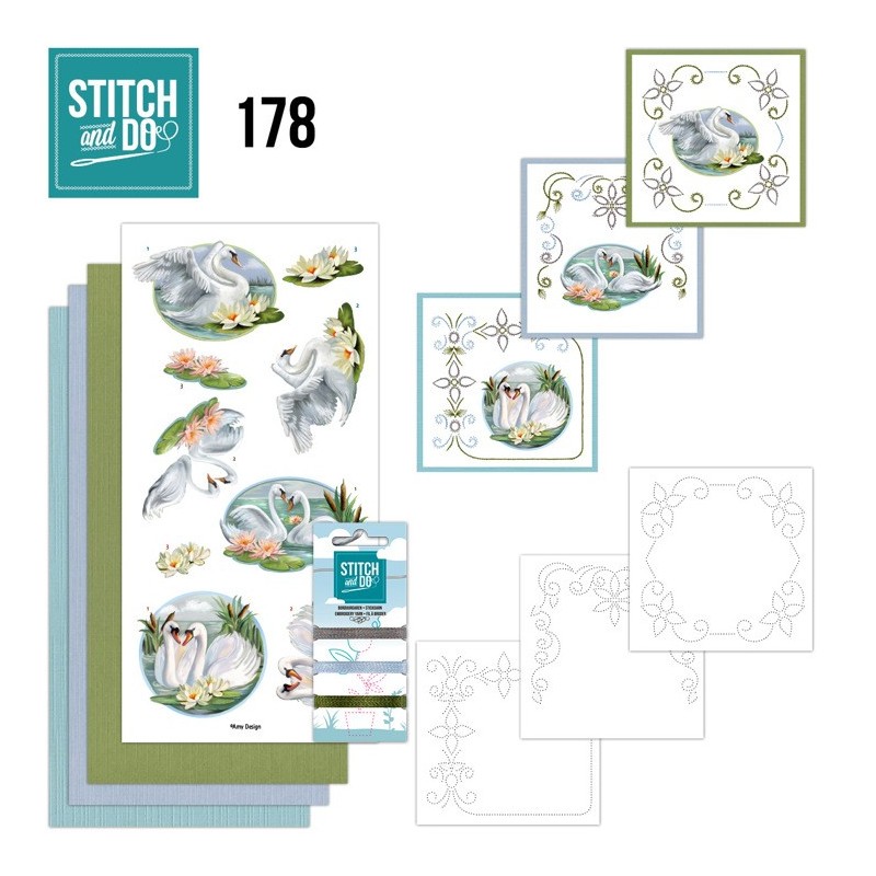 (STDO178)Stitch and Do 178 - Amy Design - Elegant Swans