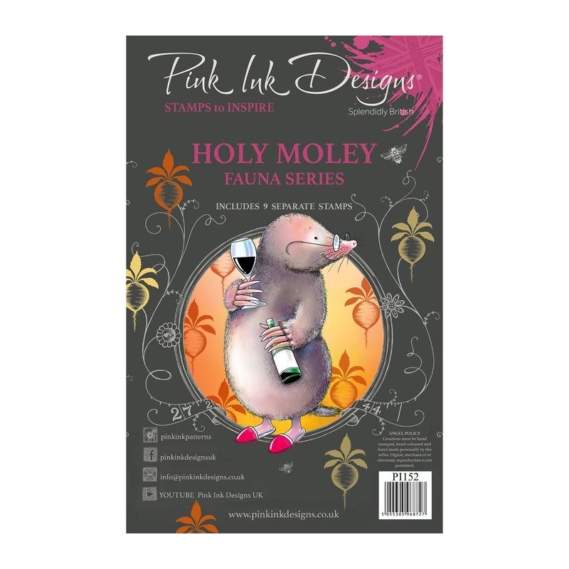 (PI152)Pink Ink Designs Holy moley A5 Clear Stamp