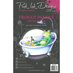 (PI153)Pink Ink Designs Froggy paddle A5 Clear Stamp