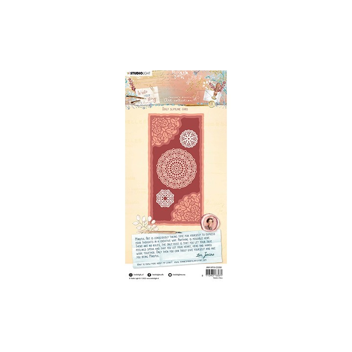(JMA-WYS-CD200)Studio Light Cutting Die Doily slimline card Write Your Story nr.200