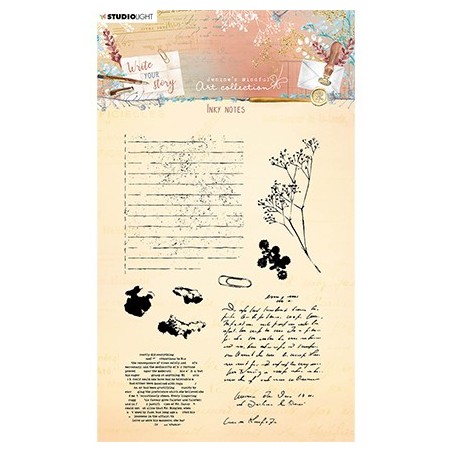 (JMA-WYS-STAMP210)Studio light SL Clear stamp Inky notes Write Your Story nr.210