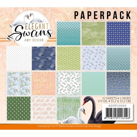 (ADPP10045)Paperpack - Amy Design - Elegant Swans