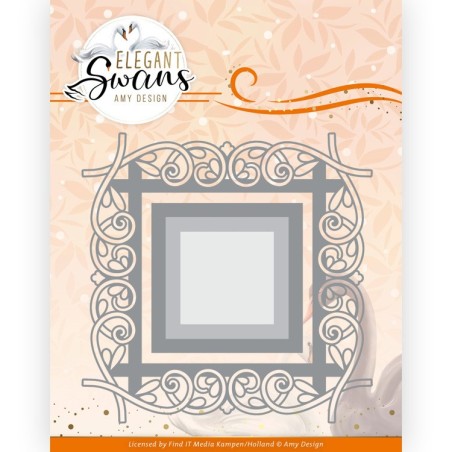 (ADD10269)Dies - Amy Design - Elegant Swans - Elegant Frame