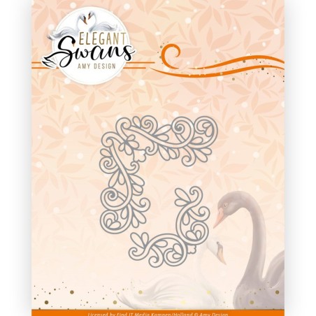 (ADD10271)Dies - Amy Design - Elegant Swans - Elegant Corner