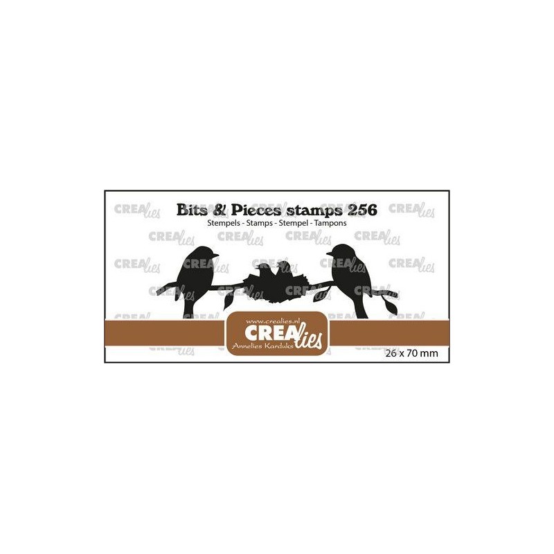 (CLBP256)Crealies Clearstamp Bits & Pieces 2 Birds