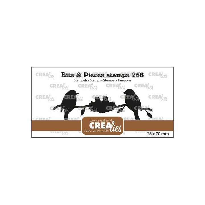 (CLBP256)Crealies Clearstamp Bits & Pieces 2 Birds
