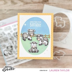 (HFD0407)Heffy Doodle Udderly Fabulous Clear Stamps