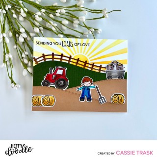 (HFD0409)Heffy Doodle Farmyard Fun Clear Stamps