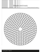 (SBD195)Simple and Basic Star Framed Circles Cutting Dies