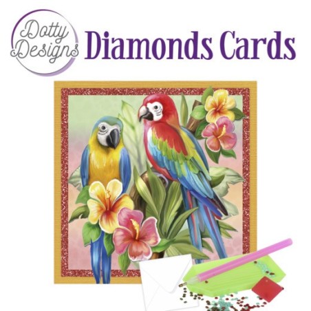 (DDDC1081)Dotty Designs Diamond Cards - Parrots