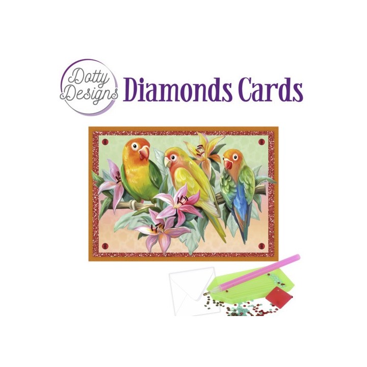(DDDC1082)Dotty Designs Diamond Cards - Tropical Birds
