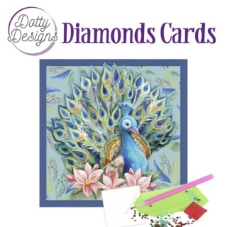 (DDDC1085)Dotty Designs Diamond Cards - Peacock