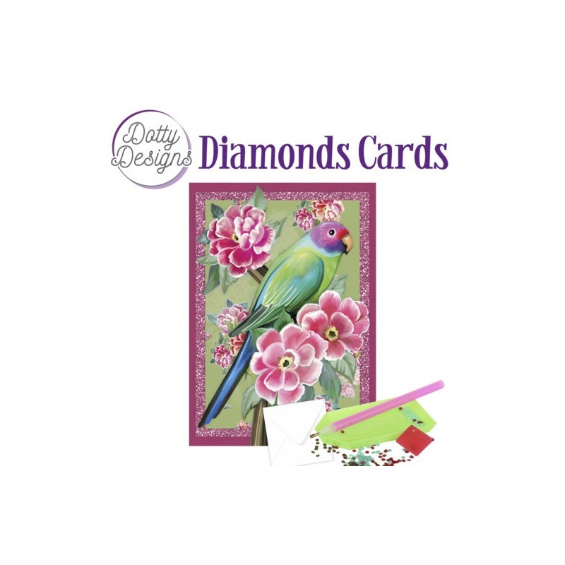 (DDDC1086)Dotty Designs Diamond Cards - Tropical Bird