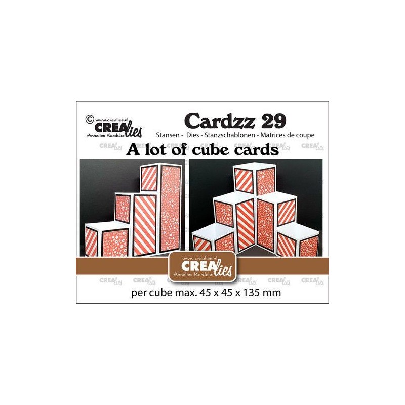 (CLCZ29)Crealies Cardzz no 29 A lot of Cube cards