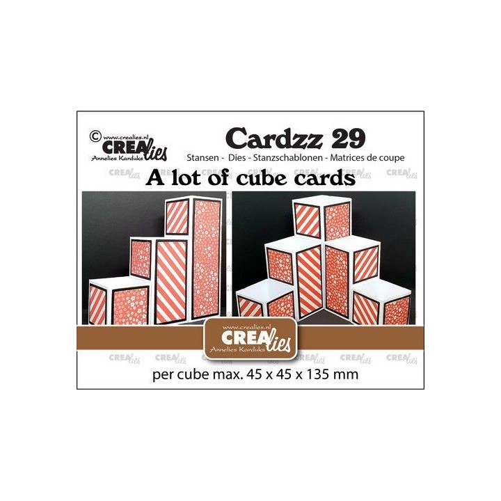 (CLCZ29)Crealies Cardzz no 29 A lot of Cube cards