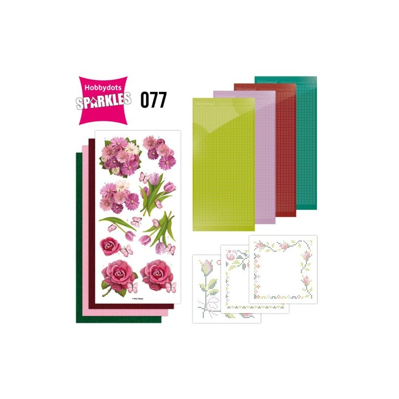 (SPDO077)Sparkles Set 77 - Amy Design - Pink Flowers