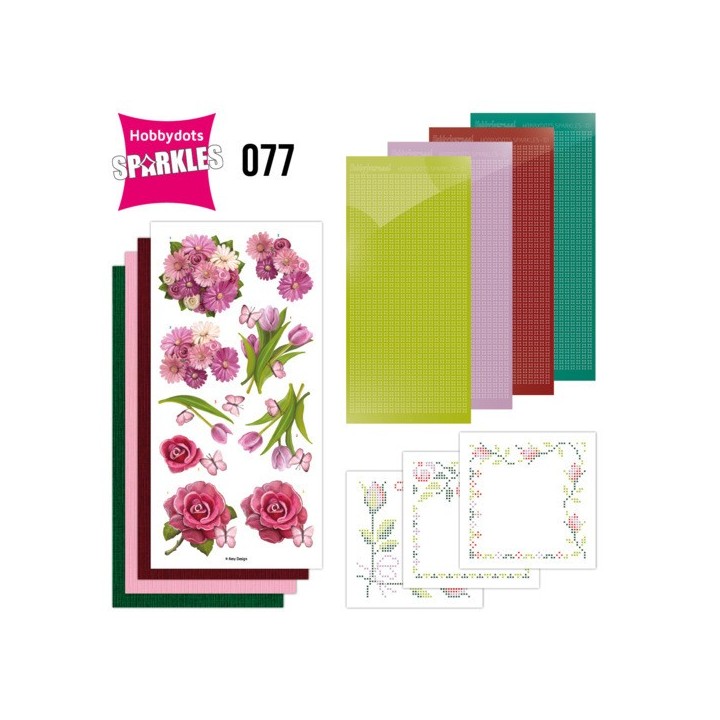 (SPDO077)Sparkles Set 77 - Amy Design - Pink Flowers