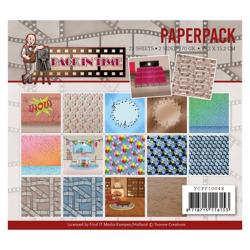 (YCPP10048)Paperpack - Yvonne Creations - Big Guys - Back in Time