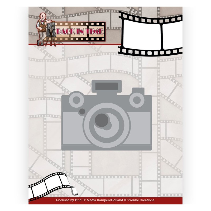 (YCD10278)Dies - Yvonne Creations - Big Guys - Back in Time - Camera