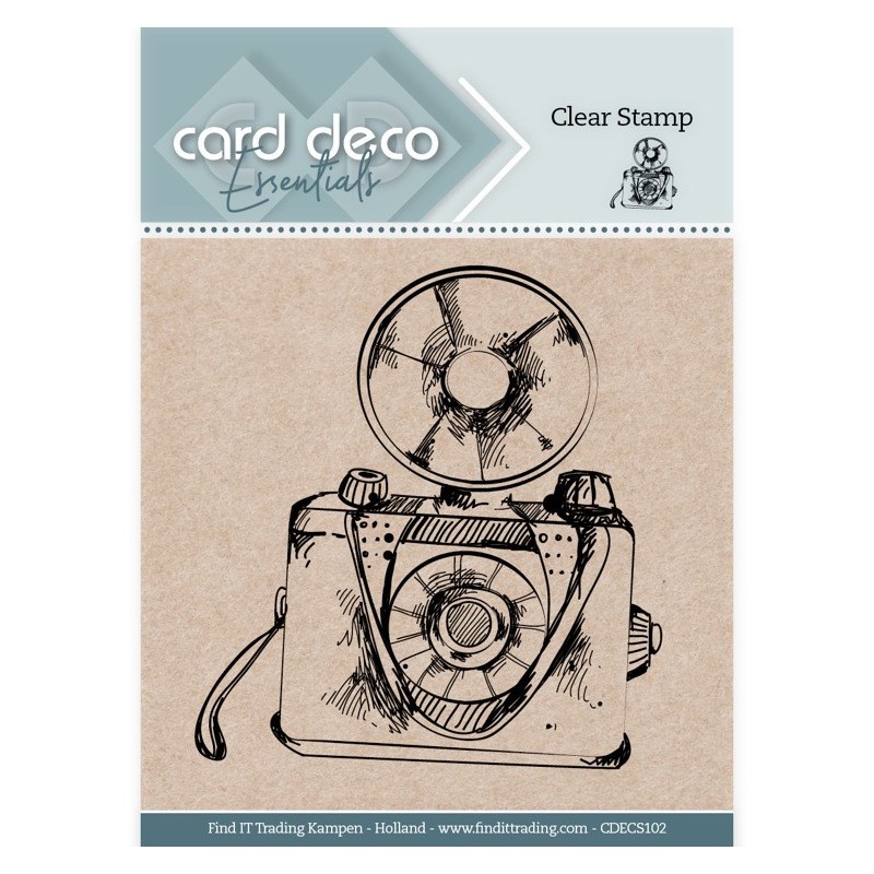 (CDECS102)Card Deco Essentials Clear Stamps - Camera