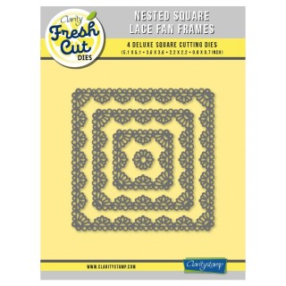 (ACC-DI-31255-XX)NESTED SQUARE LACE FAN FRAMES FRESH CUT DIE SET