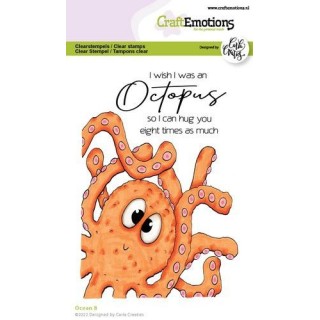 (1535)CraftEmotions clearstamps A6 - Ocean 8 Carla Creaties