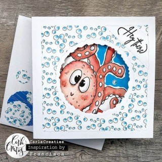 (1535)CraftEmotions clearstamps A6 - Ocean 8 Carla Creaties