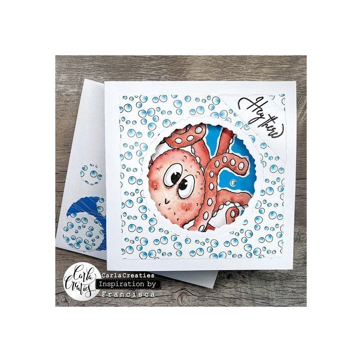 (1535)CraftEmotions clearstamps A6 - Ocean 8 Carla Creaties