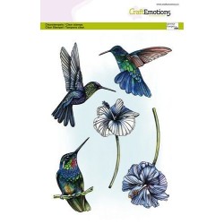 (3020)CraftEmotions clearstamps A5 - Hummingbird