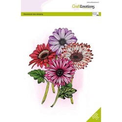 (3022)CraftEmotions clearstamps A5 - Gerbera 1