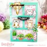(T4T/888/Pur/Cle)Time For Tea Designs Purrfect Day Clear Stamps