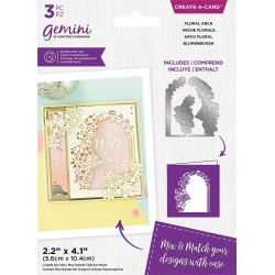 (GEM-MD-CAD-FLAR)Gemini Floral Aperture Floral Arch Create-a-Card Dies
