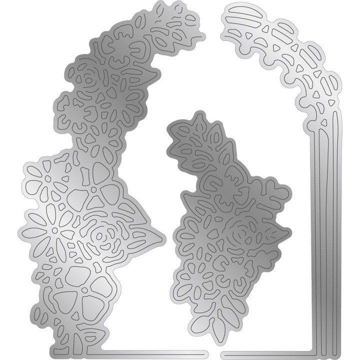 (GEM-MD-CAD-FLAR)Gemini Floral Aperture Floral Arch Create-a-Card Dies