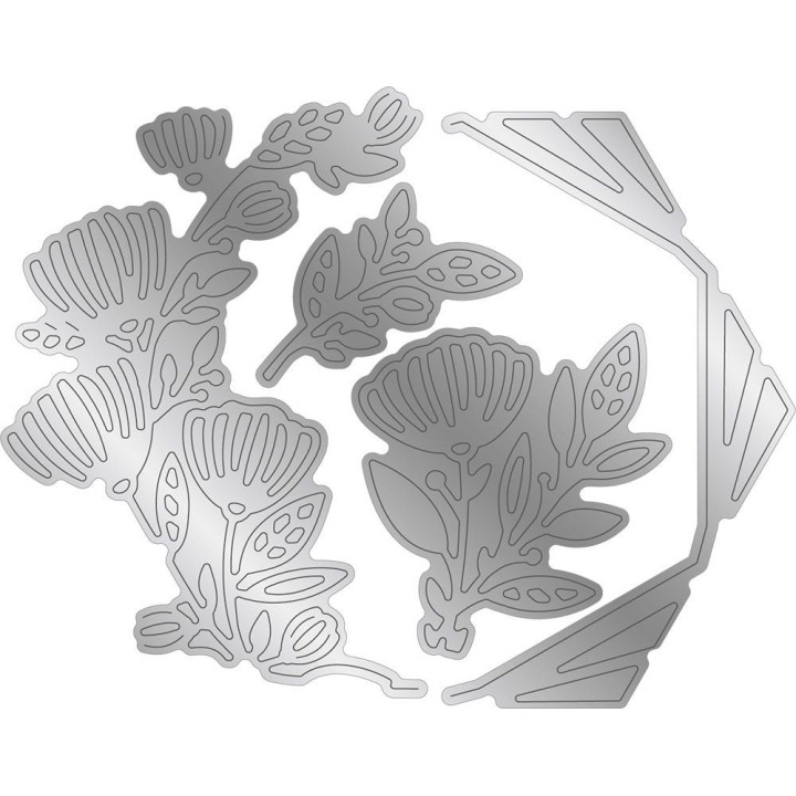 (GEM-MD-CAD-FLD)Gemini Floral Aperture Floral Delight Create-a-Card Dies