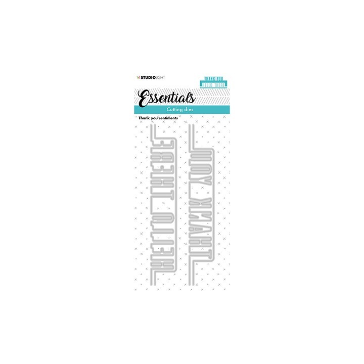 (SL-ES-CD218)Studio Light SL Cutting Die Thank you sentiments Essentials nr.218