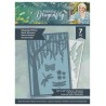 (S-DDF-MDST-WWIL)Crafter's Companion Dancing Dragonfly Metal Die & Stencil Weeping Willow