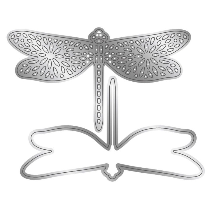 (S-DDF-MD-DDF)Crafter's Companion Dancing Dragonfly Metal Die Dainty Dragonfly