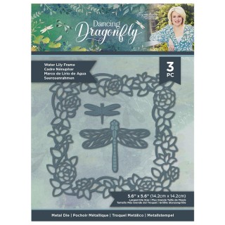 (S-DDF-MD-WLF)Crafter's Companion Dancing Dragonfly Metal Die Water Lily Frame