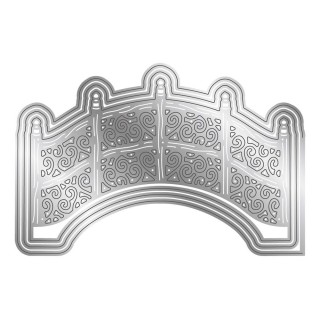 (S-DDF-MD-OBR)Crafter's Companion Dancing Dragonfly Metal Die Ornate Bridge