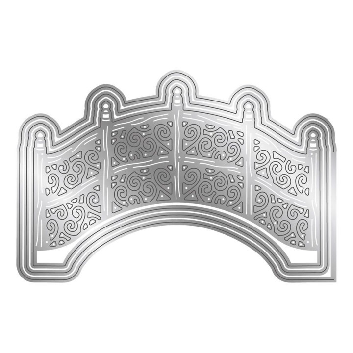 (S-DDF-MD-OBR)Crafter's Companion Dancing Dragonfly Metal Die Ornate Bridge