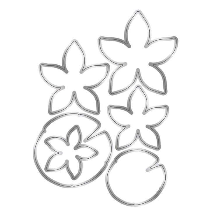 (S-DDF-STD-WLIL)Crafter's Companion Dancing Dragonfly Stamp & Die Water Lily