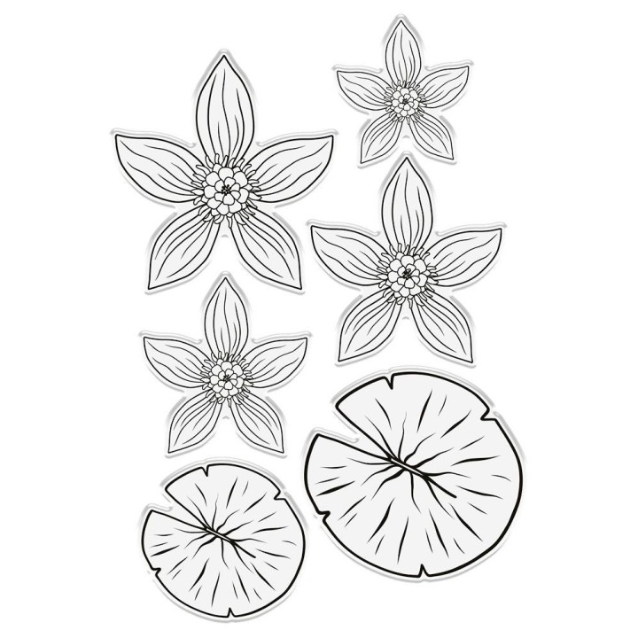 (S-DDF-STD-WLIL)Crafter's Companion Dancing Dragonfly Stamp & Die Water Lily