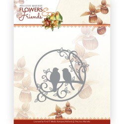 (PM10233)Dies - Precious Marieke - Flowers and Friends - Circle with Birds