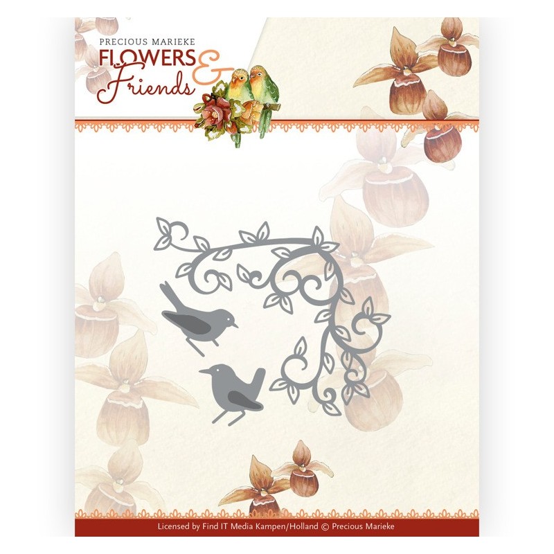 (PM10234)Dies - Precious Marieke - Flowers and Friends - Bird Corner