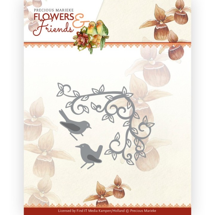 (PM10234)Dies - Precious Marieke - Flowers and Friends - Bird Corner